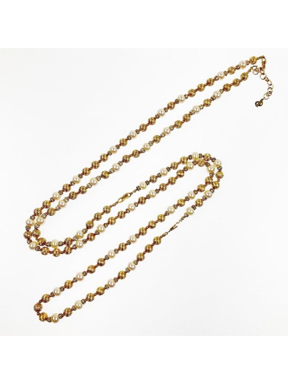 Christian Dior Faux Pearl Long Necklace 90 cm 42 - Picture 3 of 9